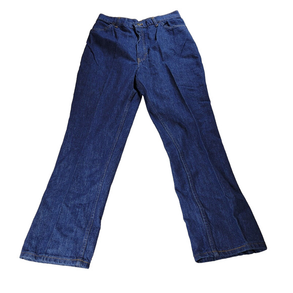 Vintage Buffalo Junction Jeans Womens Size 16 Blue Dark Wash Straight Leg Retro - Picture 1 of 16